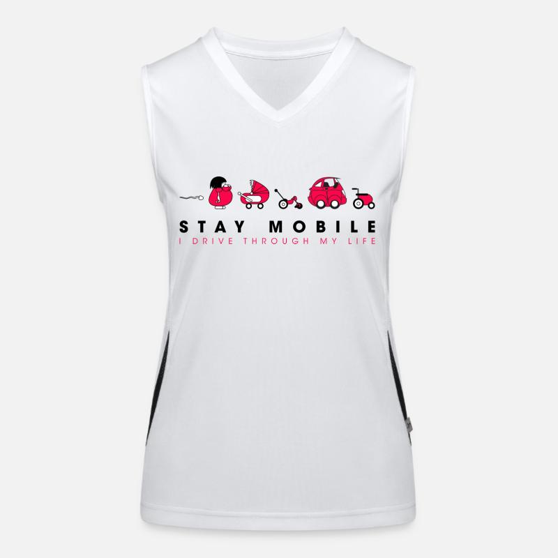 Restez mobile Débardeur respirant contrasté Femme