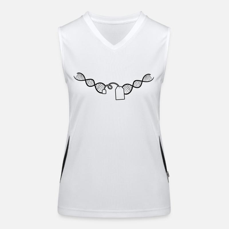 Tee Teebeutel Geschenk Tasse Tea Spruch Getränk Funktionelles Kontrast-Tank Top für Frauen