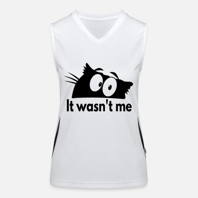 Ich bin es nicht Funktionelles Kontrast-Tank Top für Frauen