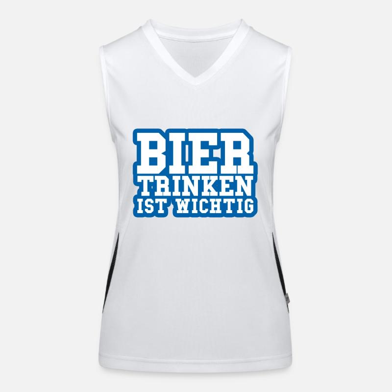 Bier trinken ist wichtig Funktionelles Kontrast-Tank Top für Frauen