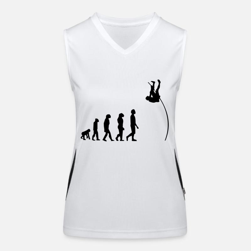 Stabhochsprung Evolution Funktionelles Kontrast-Tank Top für Frauen