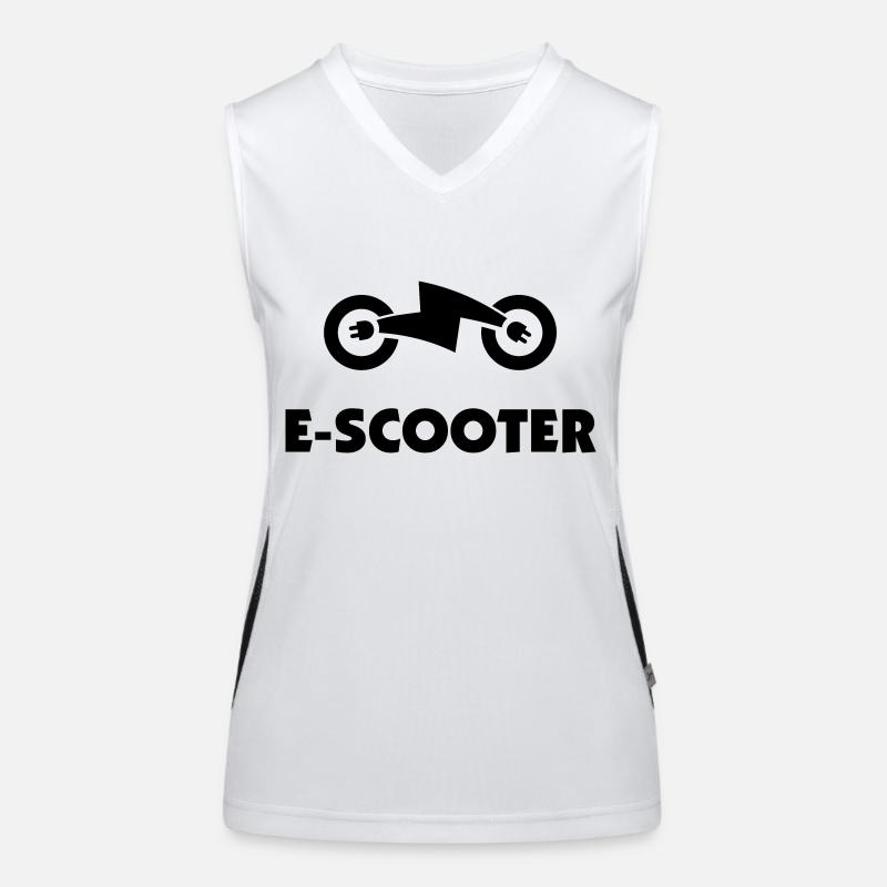 E-Scooter E-Roller Scooter Débardeur respirant contrasté Femme