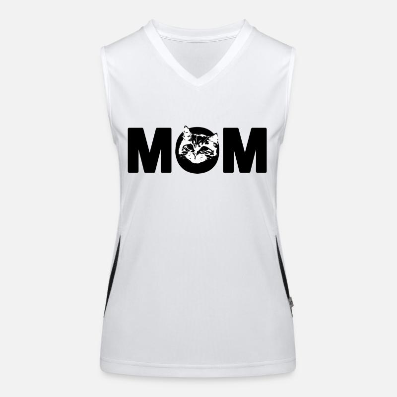 Katzenmutter Funktionelles Kontrast-Tank Top für Frauen