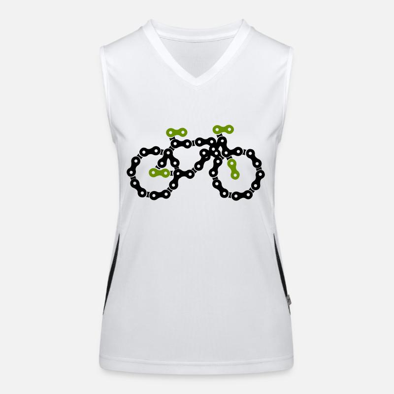 Vélo Débardeur respirant contrasté Femme