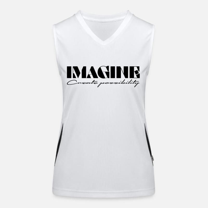 Imagine Create possibility Women's Functional Contrast Tank Top