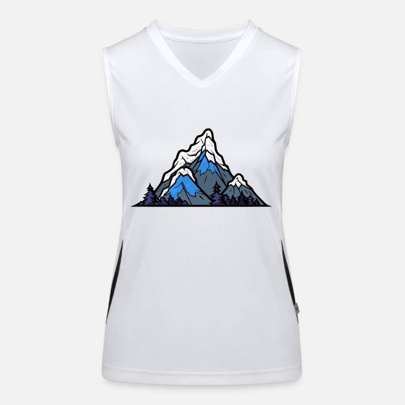 Mountains Nature Women's Functional Contrast Tank Top
