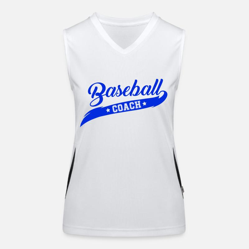 baseball coach Funktionelles Kontrast-Tank Top für Frauen