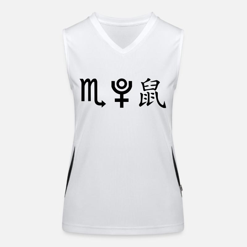 Scorpio Pluto Rat Women's Functional Contrast Tank Top