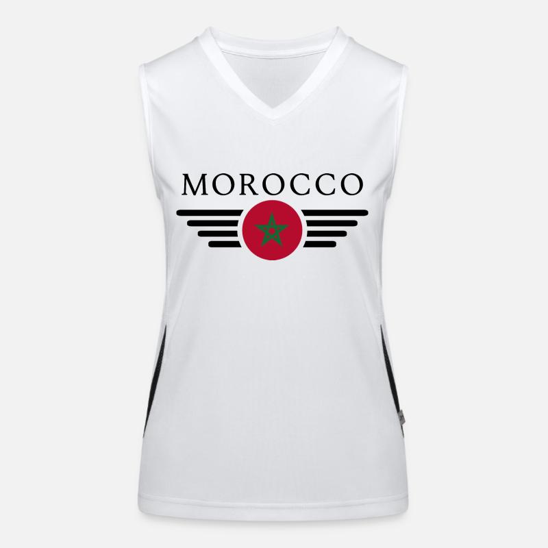 J’aime le Maroc Débardeur respirant contrasté Femme