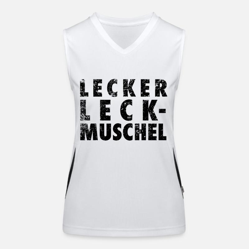 Lecker Leckmuschel - Kindheits Erinnerungen Funktionelles Kontrast-Tank Top für Frauen