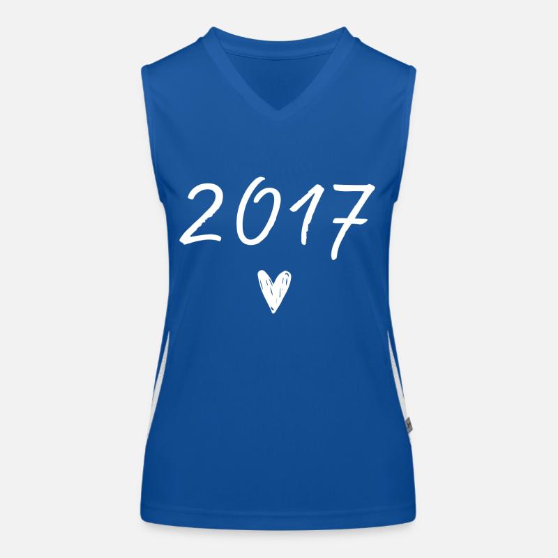 2017 coeur anniversaire Débardeur respirant contrasté Femme