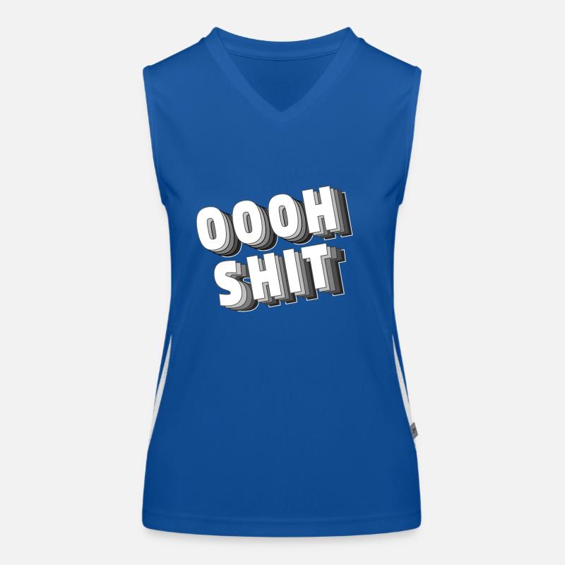 Oooh Shit Funktionelles Kontrast-Tank Top für Frauen