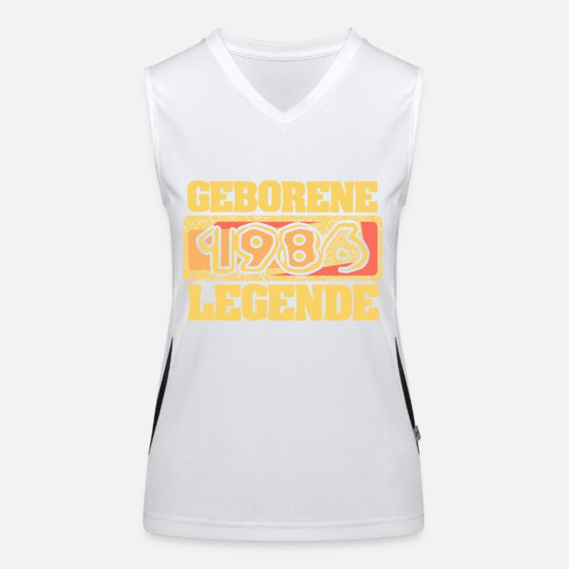 1986 Débardeur respirant contrasté Femme