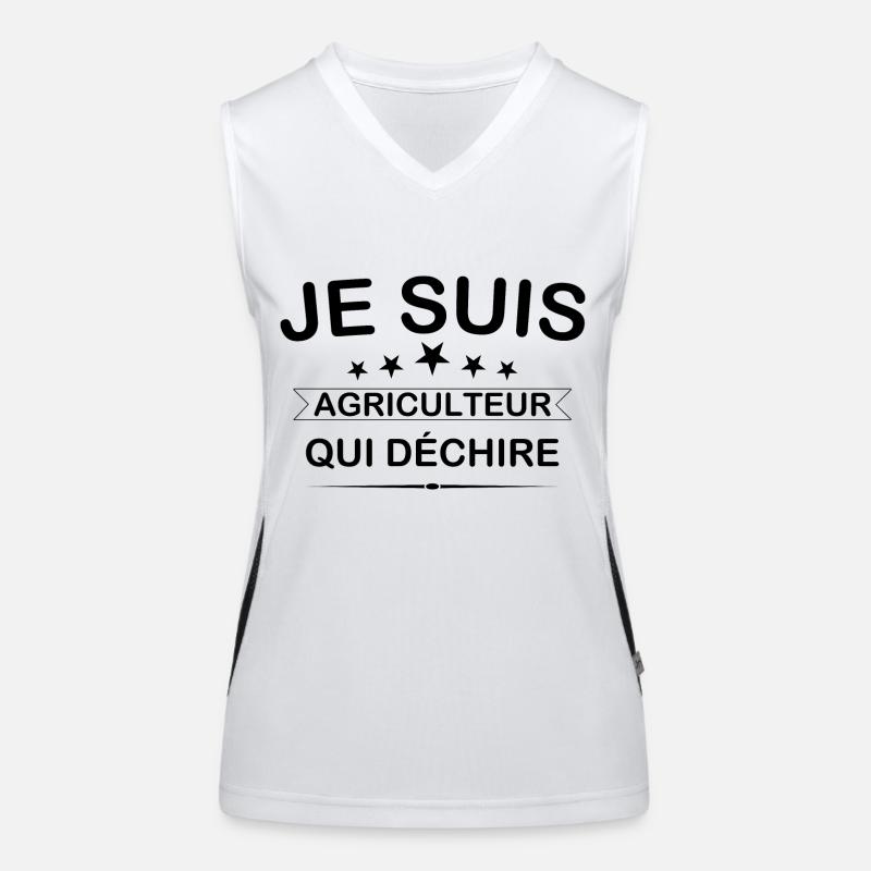 Ich bin ein Bauer, der weint Funktionelles Kontrast-Tank Top für Frauen