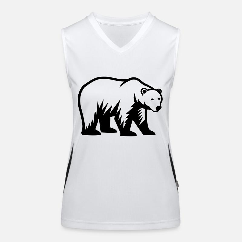 Eisbär Funktionelles Kontrast-Tank Top für Frauen