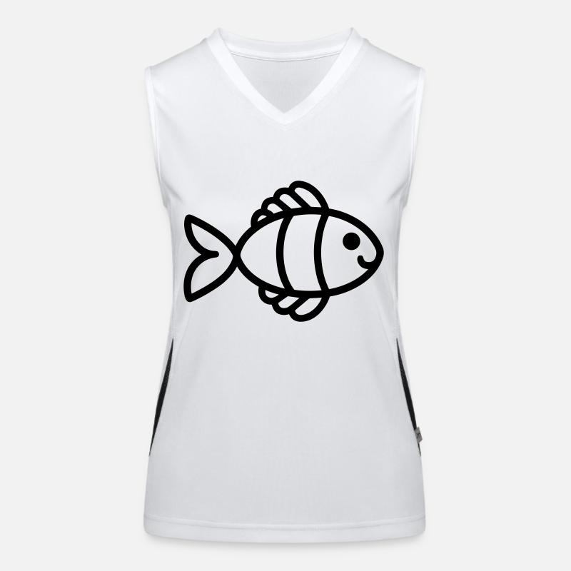 poisson Débardeur respirant contrasté Femme