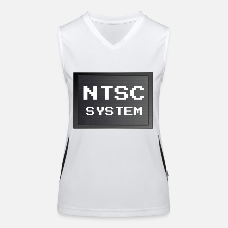 Retrogaming - NTSC system Women's Functional Contrast Tank Top