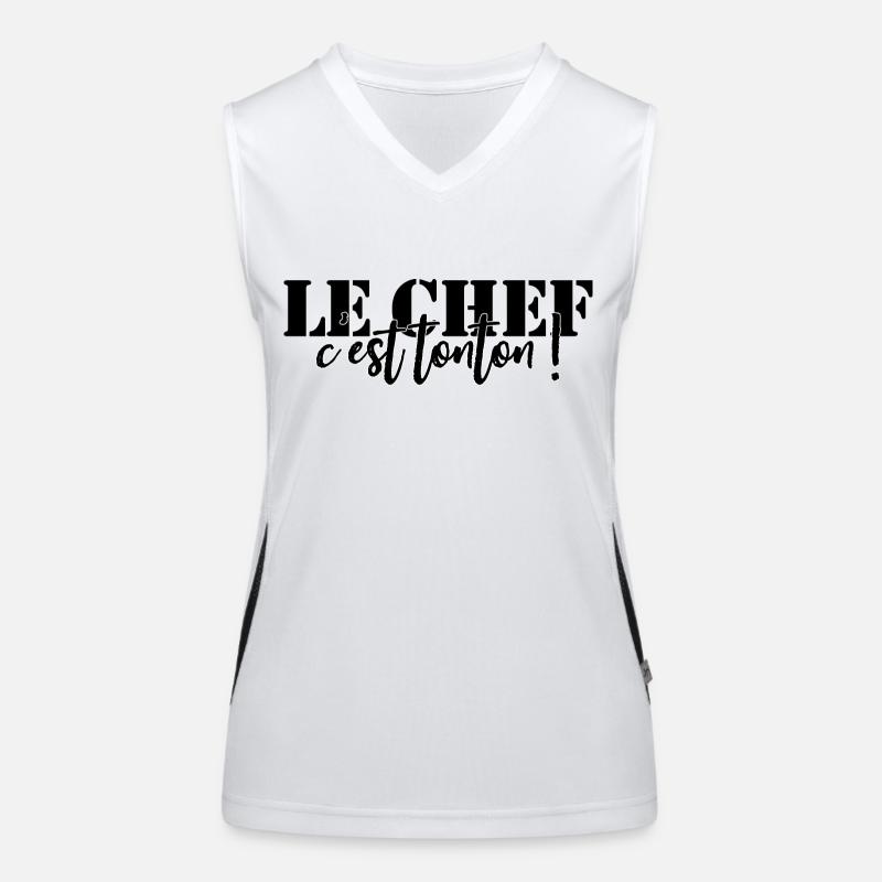 Personalized 🍴 apron The chef is UNCLE! Women's Functional Contrast Tank Top