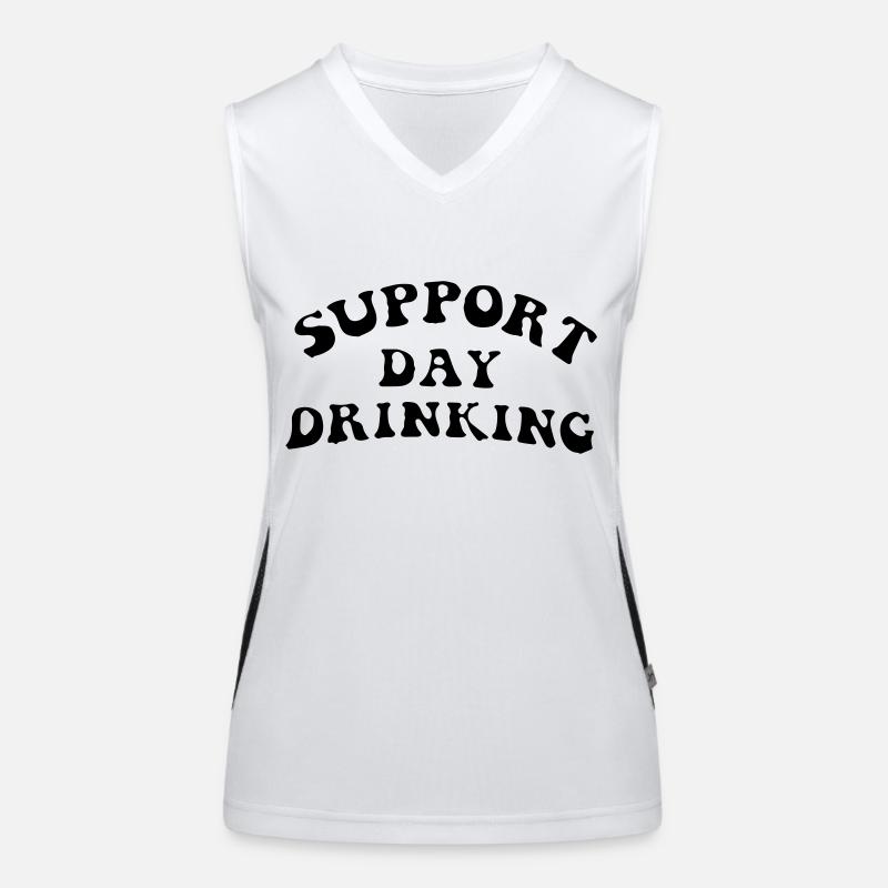 support day drinking Women's Functional Contrast Tank Top