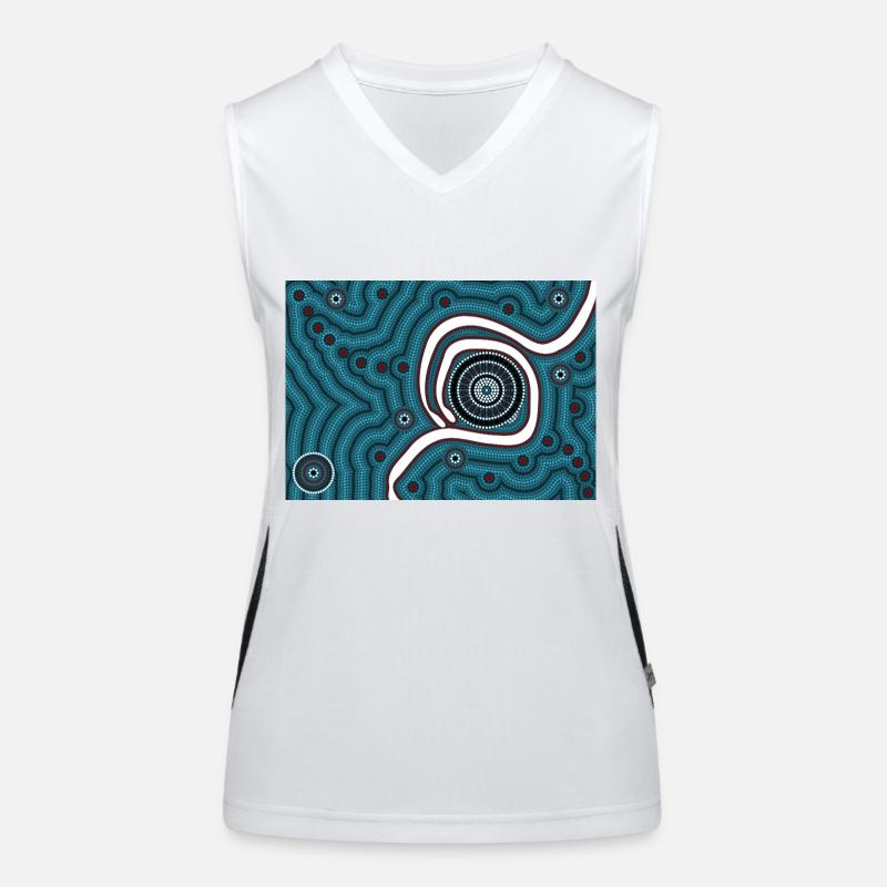 In der Mitte von Nirgendwo - quer Funktionelles Kontrast-Tank Top für Frauen