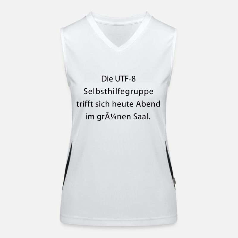 UTF-8 Selbsthilfegruppe Funktionelles Kontrast-Tank Top für Frauen