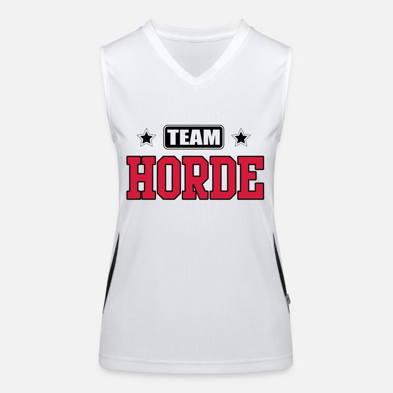 Team Horde Funktionelles Kontrast-Tank Top für Frauen