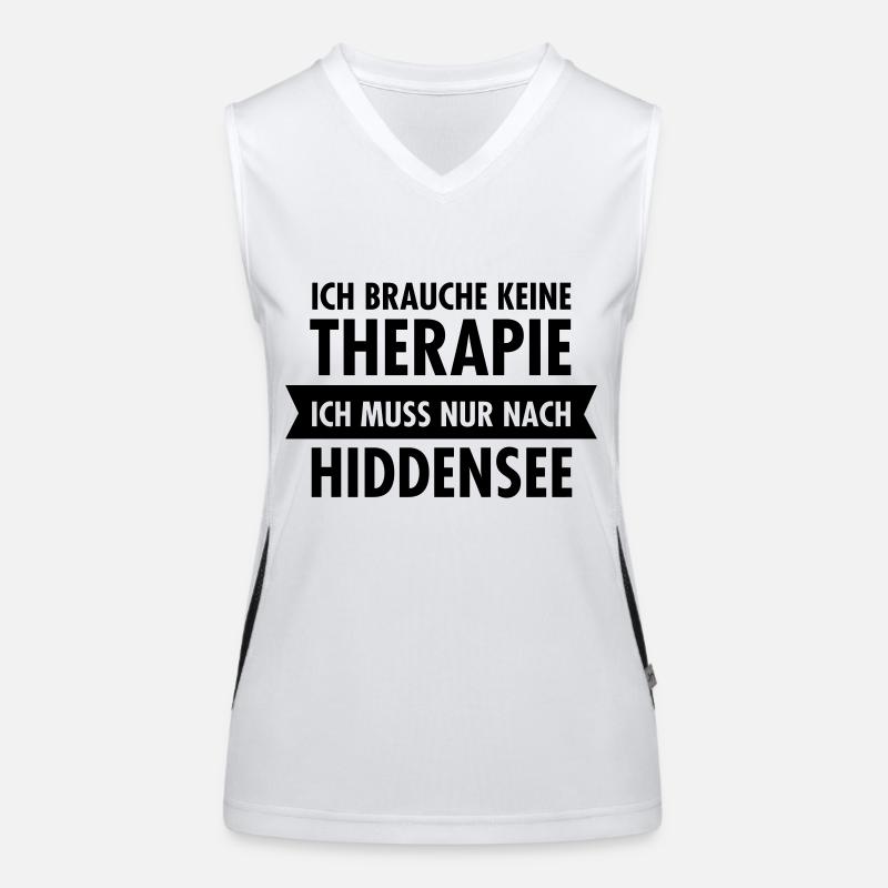 Therapie - Hiddensee Funktionelles Kontrast-Tank Top für Frauen