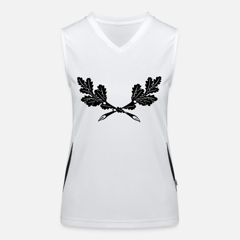 Eiche Logo Jäger 2 Funktionelles Kontrast-Tank Top für Frauen