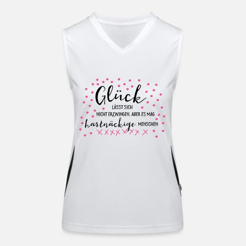 Glück... Funktionelles Kontrast-Tank Top für Frauen