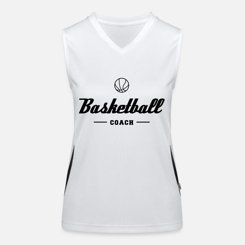 Basketball Coach Funktionelles Kontrast-Tank Top für Frauen