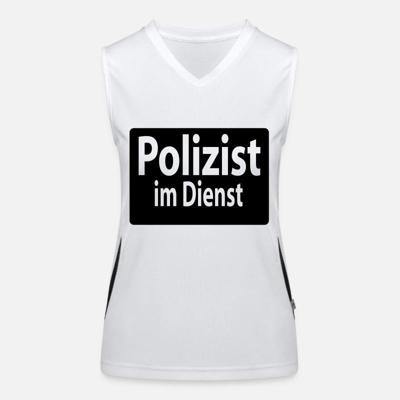 Policier Débardeur respirant contrasté Femme