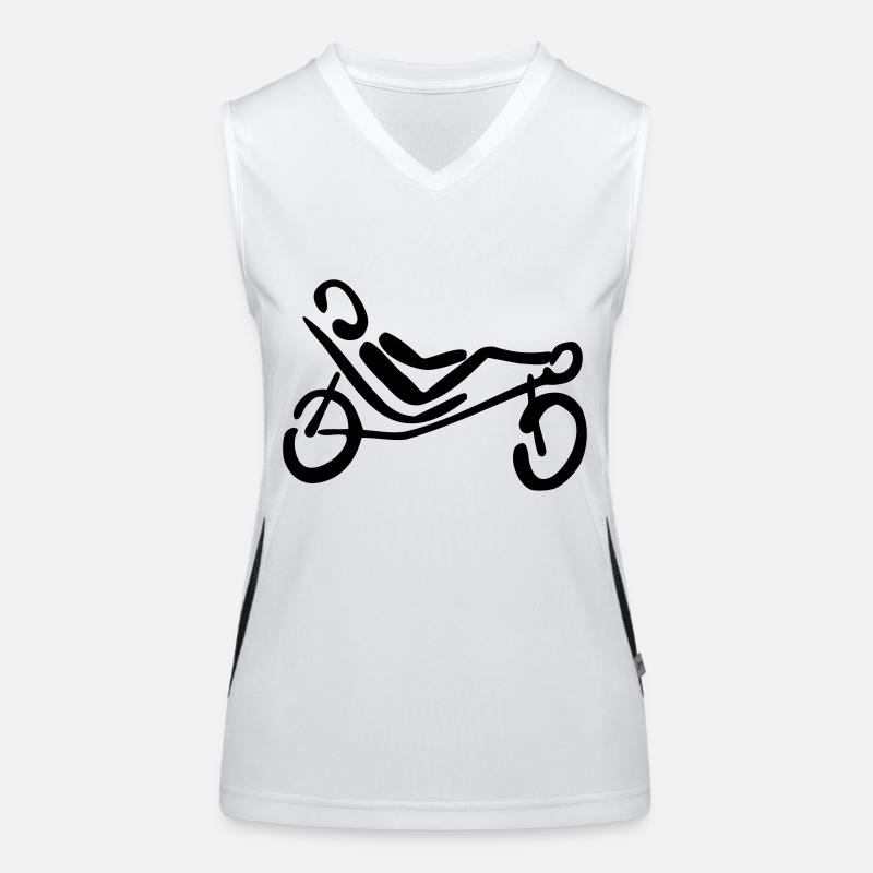 Couchée de bicyclette Débardeur respirant contrasté Femme