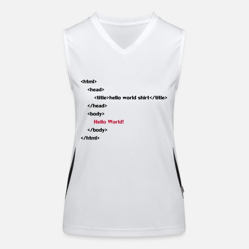 hello_world Funktionelles Kontrast-Tank Top für Frauen