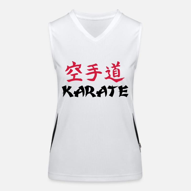 Karate Funktionelles Kontrast-Tank Top für Frauen