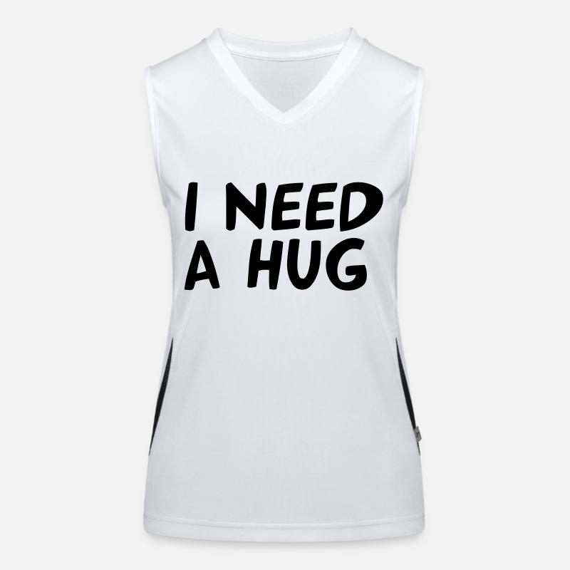 I NEED A HUG Débardeur respirant contrasté Femme