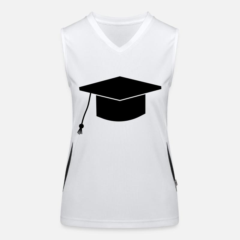 Abschlusshut Funktionelles Kontrast-Tank Top für Frauen