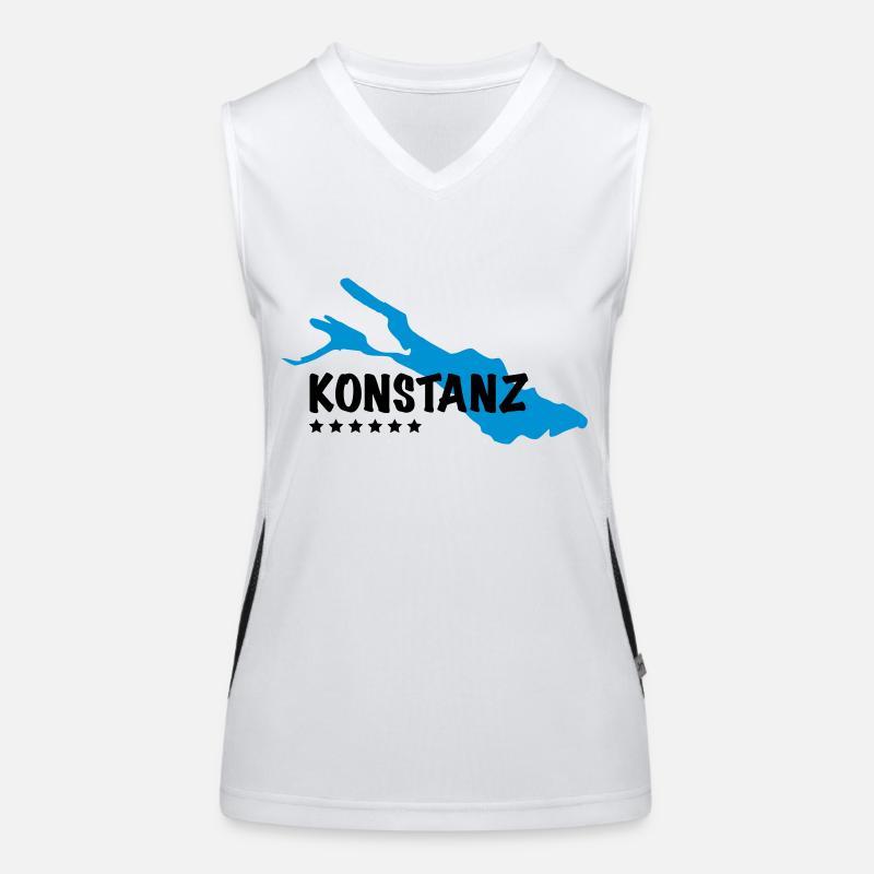Konstanz Bodensee Funktionelles Kontrast-Tank Top für Frauen