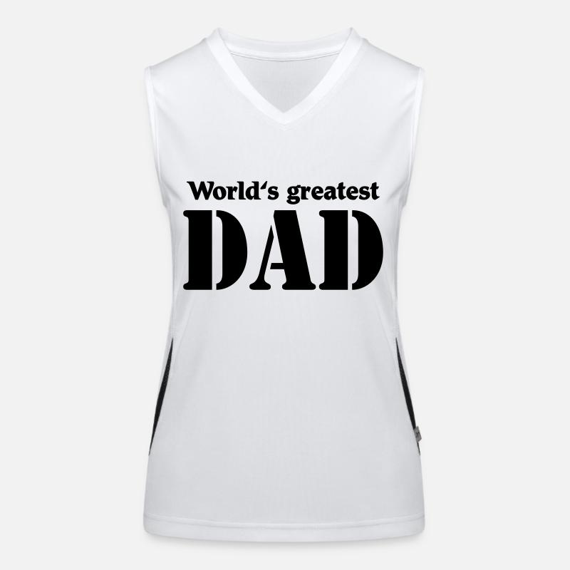 World's greatest Dad Funktionelles Kontrast-Tank Top für Frauen