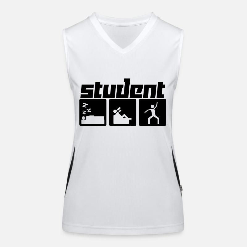 Student (Vektor) Funktionelles Kontrast-Tank Top für Frauen
