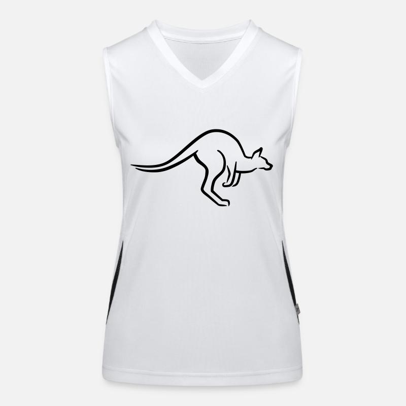 Känguru Funktionelles Kontrast-Tank Top für Frauen