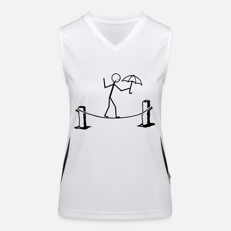 Slackline Funktionelles Kontrast-Tank Top für Frauen