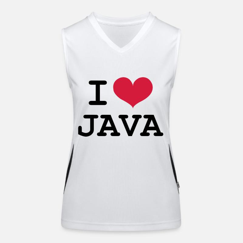 I Love Java Débardeur respirant contrasté Femme