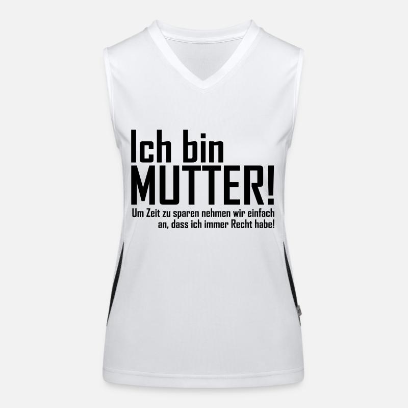 ich bin mutter Funktionelles Kontrast-Tank Top für Frauen