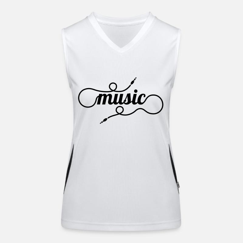 musik Funktionelles Kontrast-Tank Top für Frauen