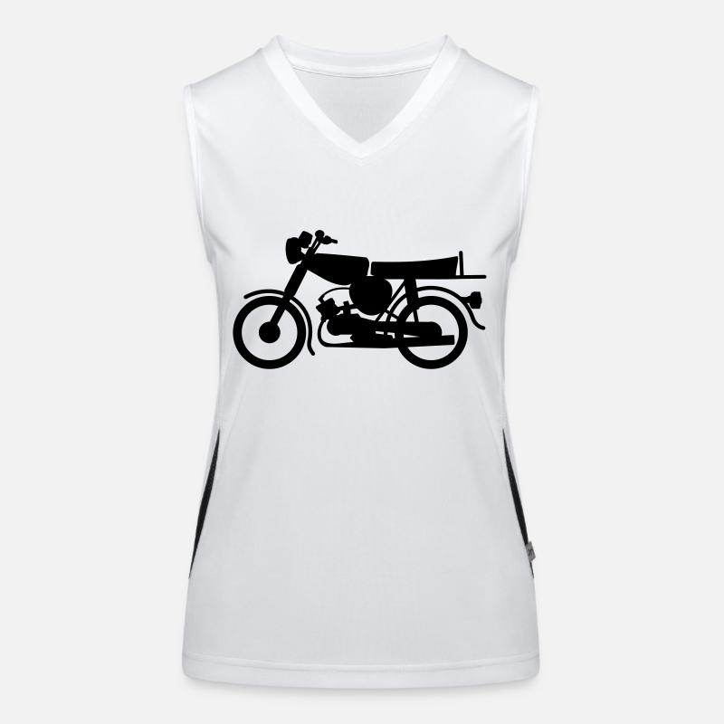 Simson ohne Fahrer Funktionelles Kontrast-Tank Top für Frauen