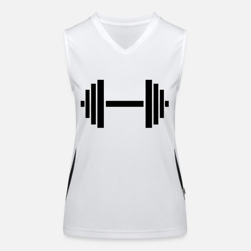 hantel Funktionelles Kontrast-Tank Top für Frauen