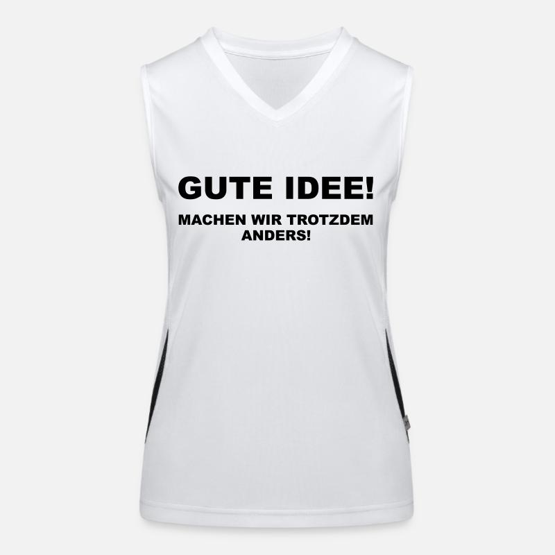 Gute Idee! Machen wir trotzdem anders Funktionelles Kontrast-Tank Top für Frauen