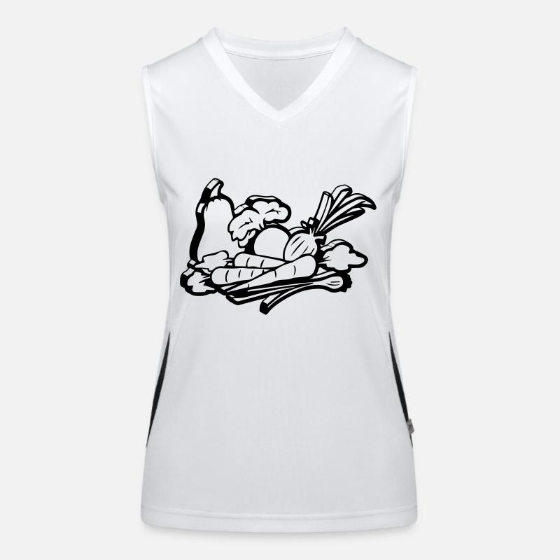 gemüse 3d Funktionelles Kontrast-Tank Top für Frauen