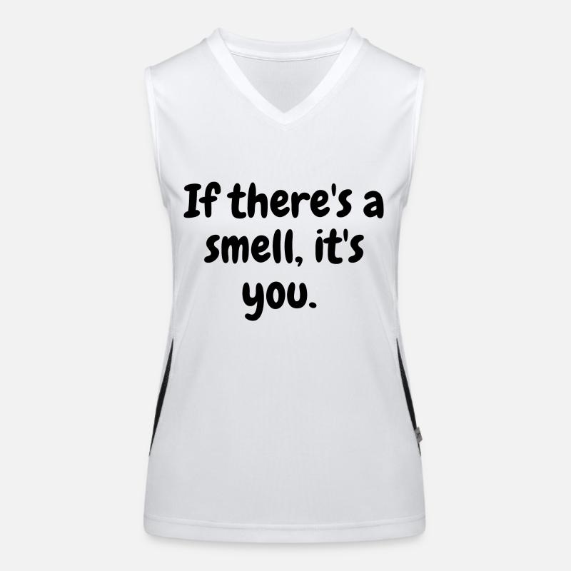 s’il y a une odeur c’est votre message drôle Débardeur respirant contrasté Femme