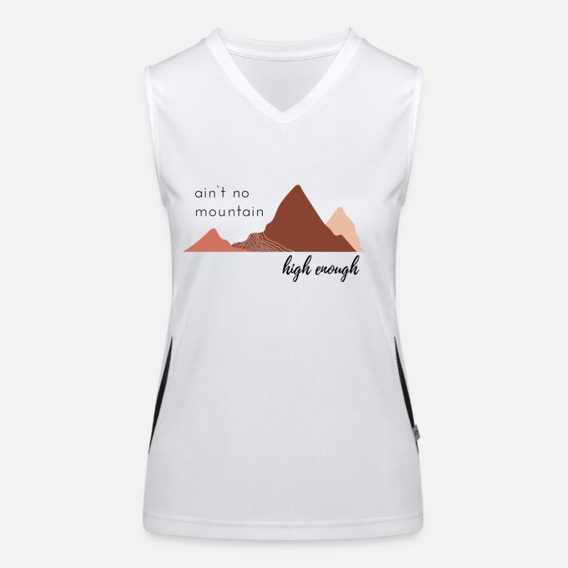 Aint no mountain high enough Funktionelles Kontrast-Tank Top für Frauen